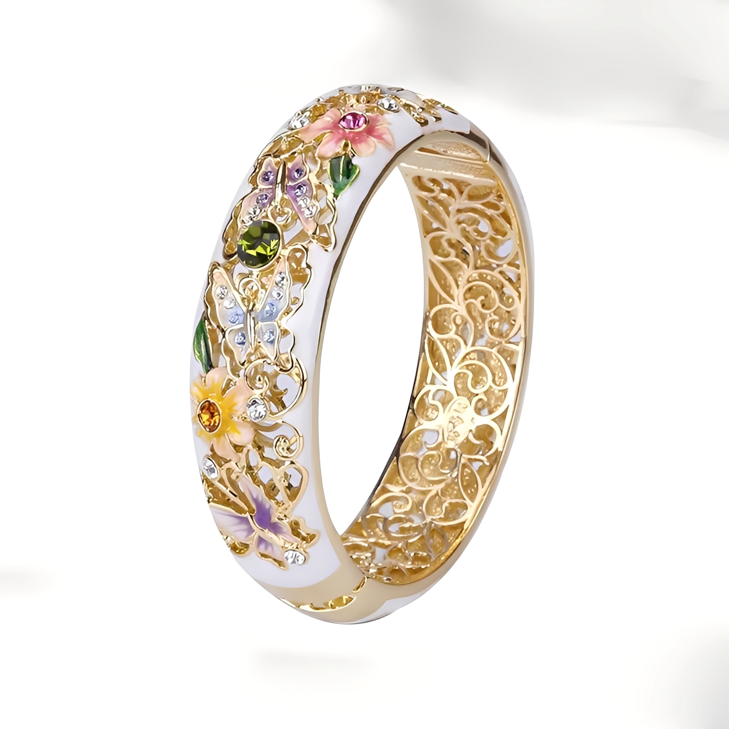 Flavie – Anillo Retro Oro Motivo Naturaleza