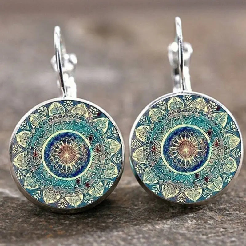 Amarée – Pendientes Mandala Redondos Vintage