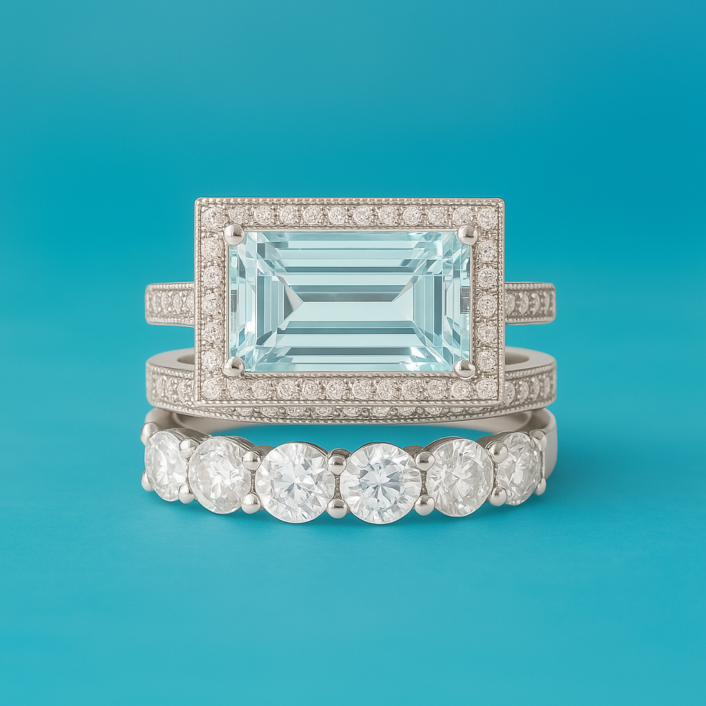 Talea – Boho Turquoise Ring Set