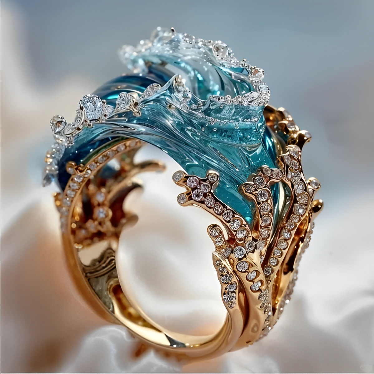 Moana – Anillo Dorado Inspirado del Océano