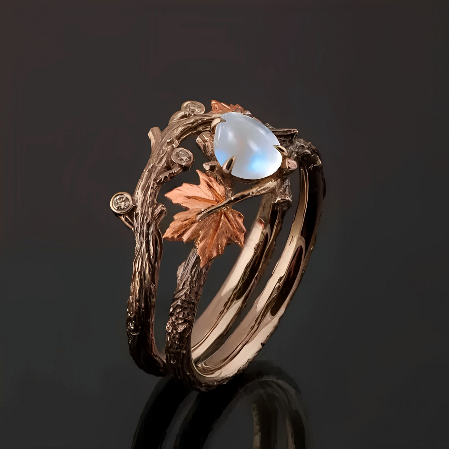 Celestia – Anillo Piedra de Luna con Encanto Natural