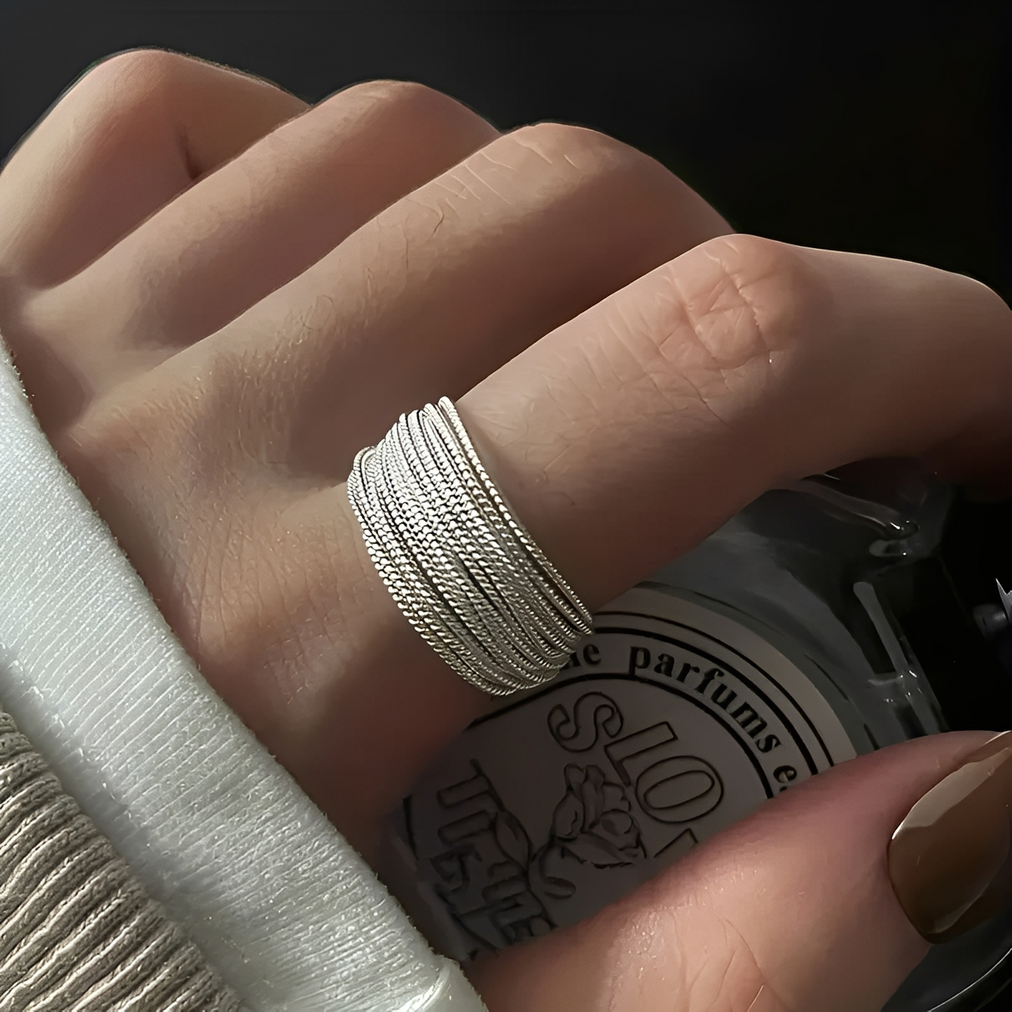 Miley – Anillo Plata Superpuesta