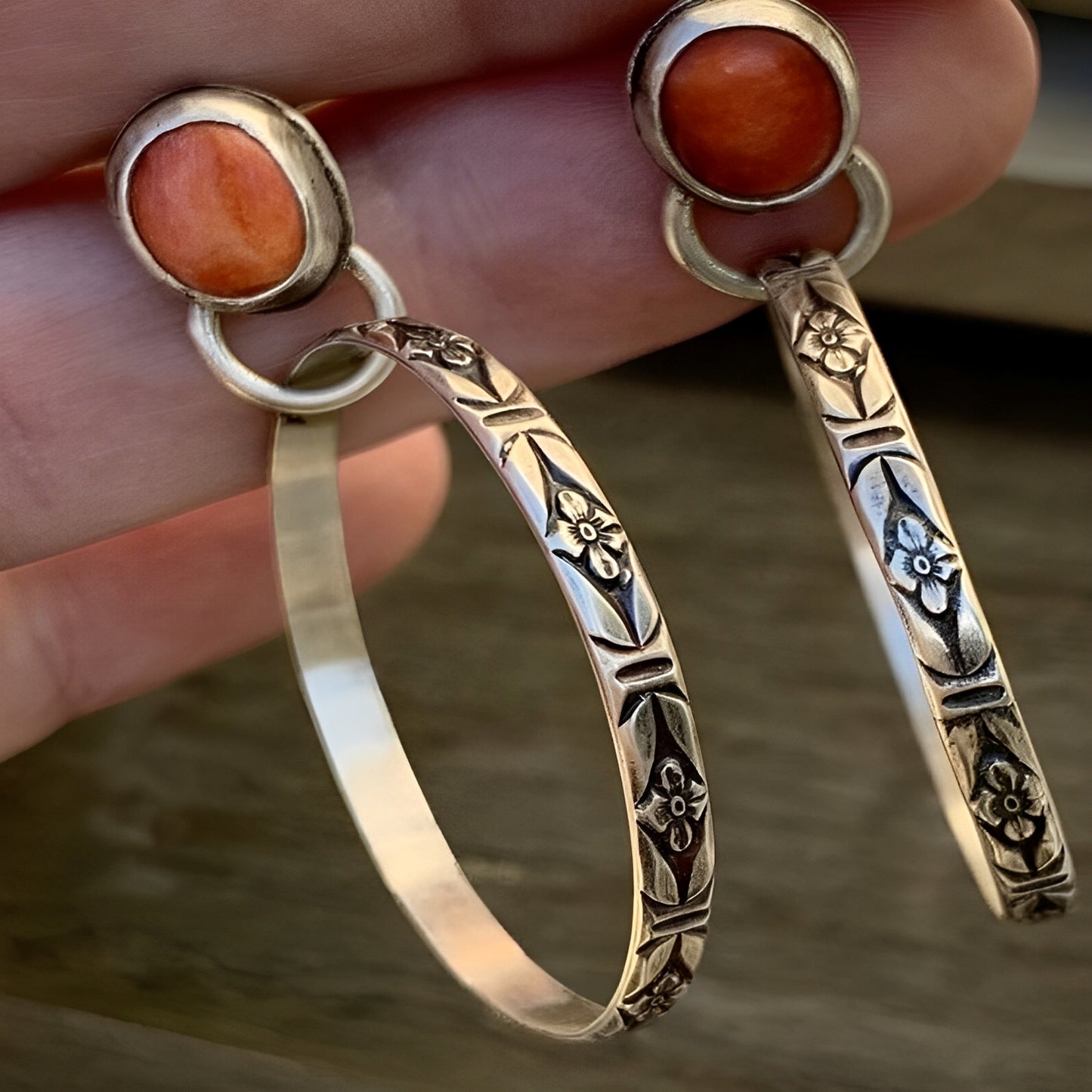 Althea – Pendientes Boho Vintage con Ónix Natural