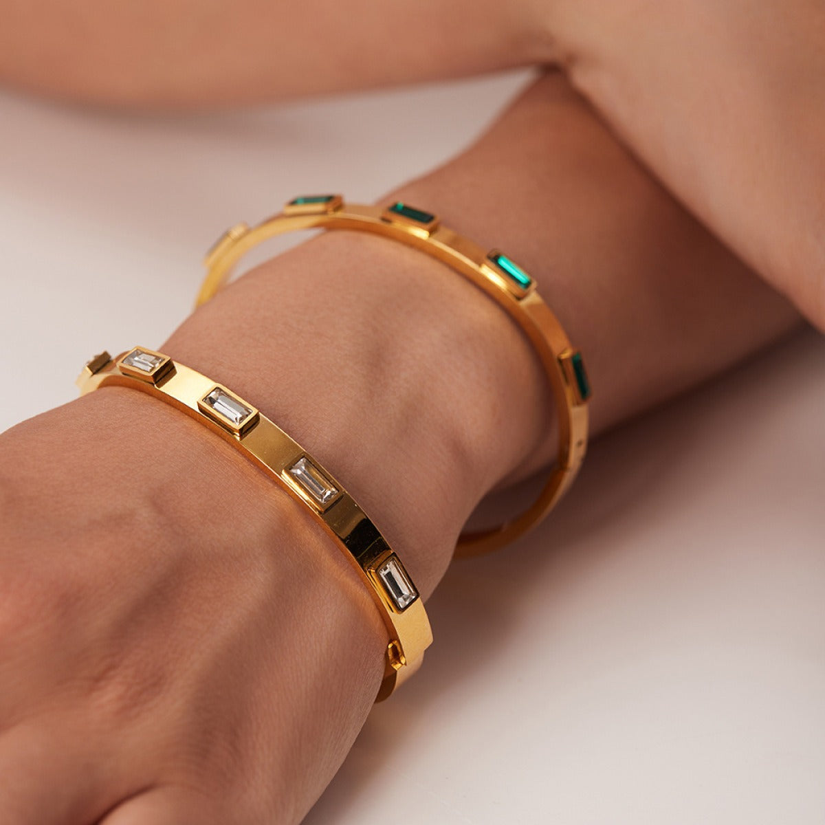 Isabella – Pulsera con Circonias Rectangulares