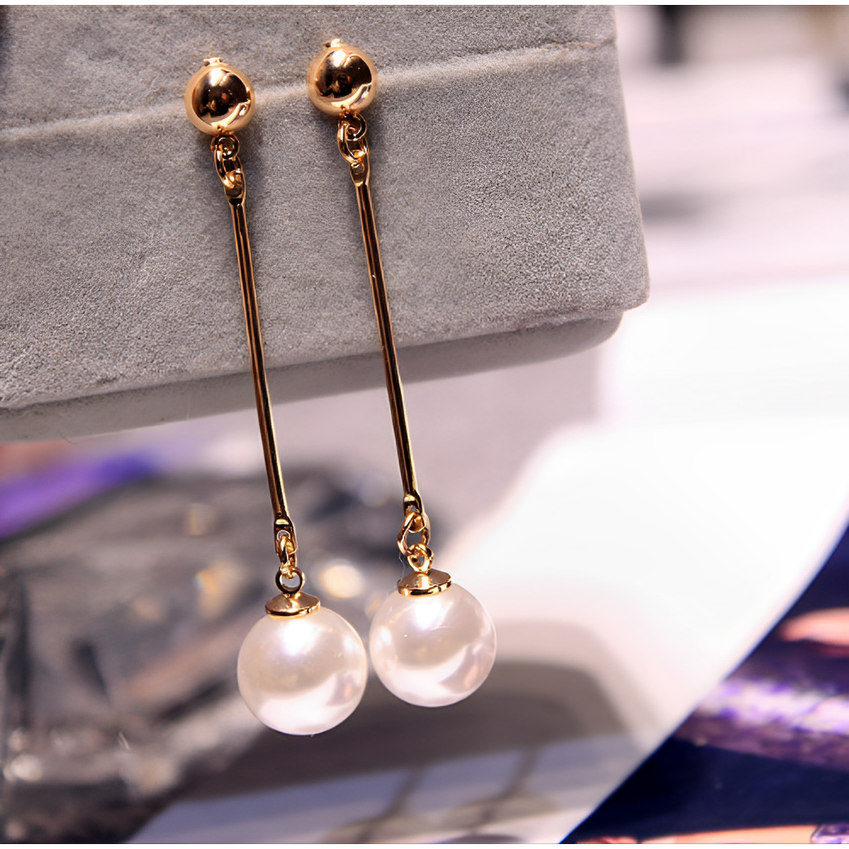 Garner – Pendientes de Lujo con Perlas Tejidas a Mano