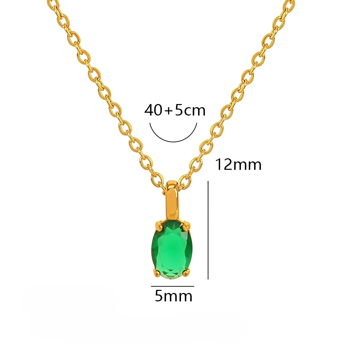 Vina – Collar Esmeralda Delicado