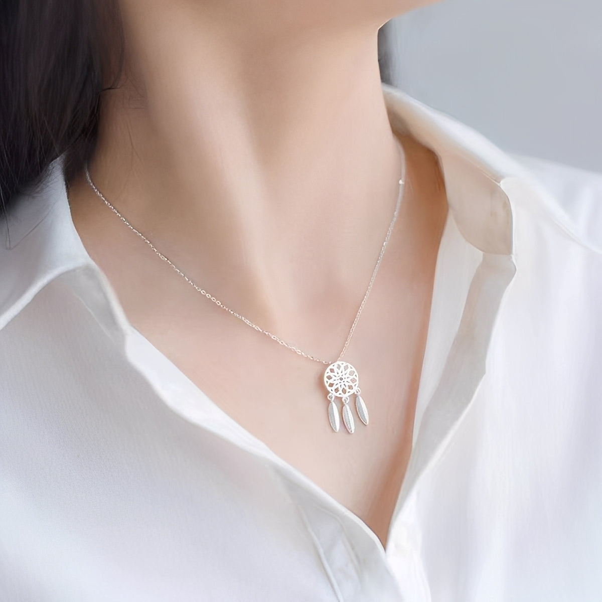 Aiyana – Collar Atrapa-Sueños Espiritual