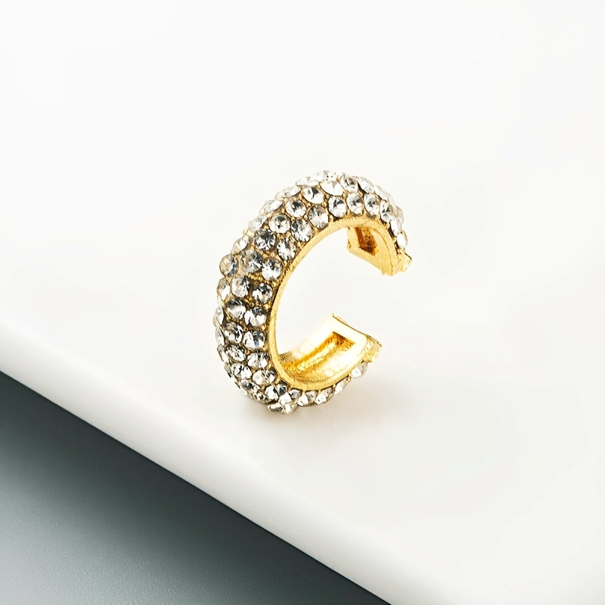 Celina – Pendientes Forma C con Rhinestones