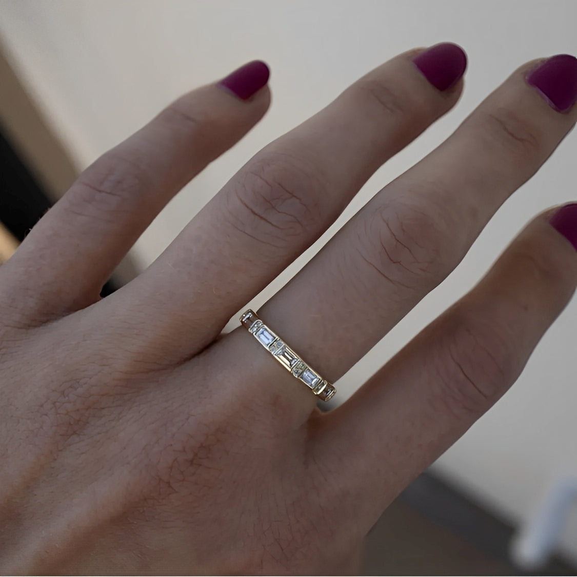 Sabine – Anillo Vintage en Oro y Plata con Circonia