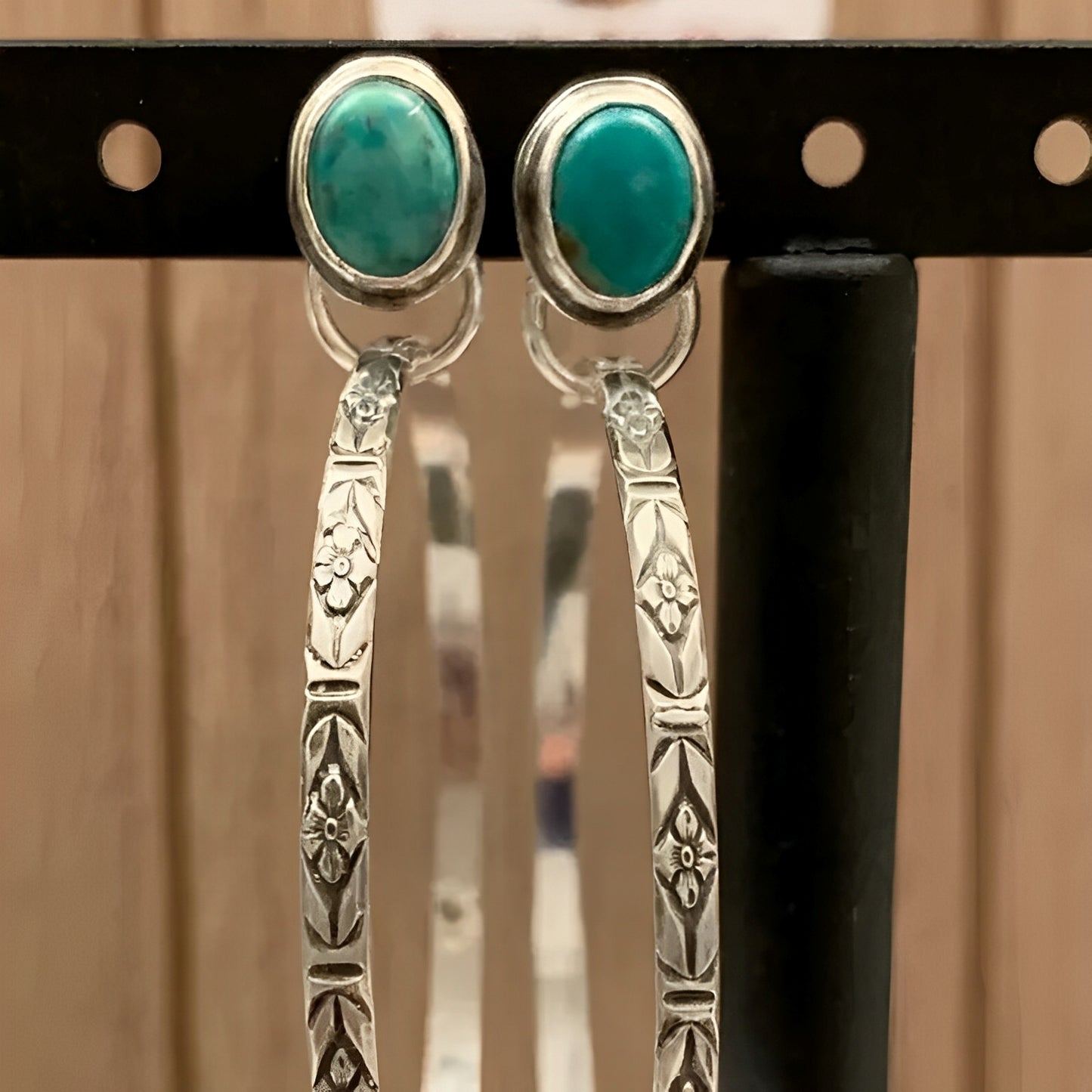 Althea – Pendientes Boho Vintage con Ónix Natural
