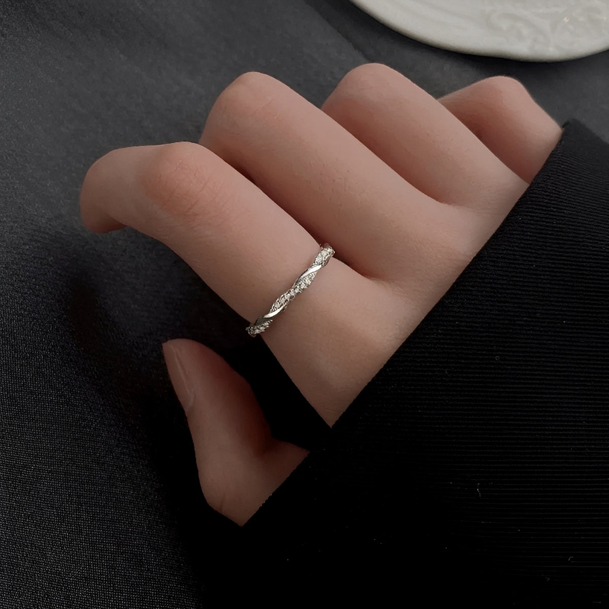 Adrien – Anillo Torcido Plata & Oro