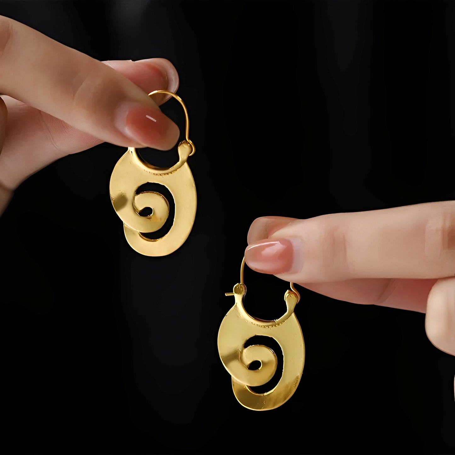 Selene – Pendientes Vintage con Diseño en Espiral