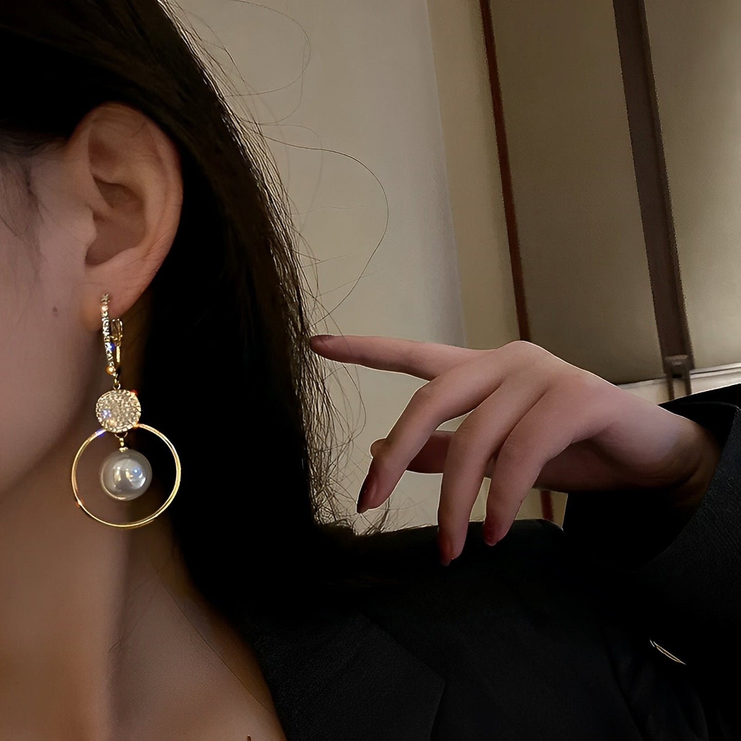 Seraphine – Pendientes Perlas de Cultivo & Circonitas Brillantes