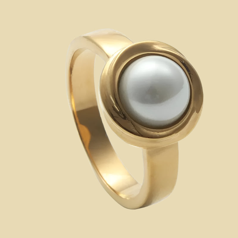 Amelina – Anillo Elegante Adornado con Perlas