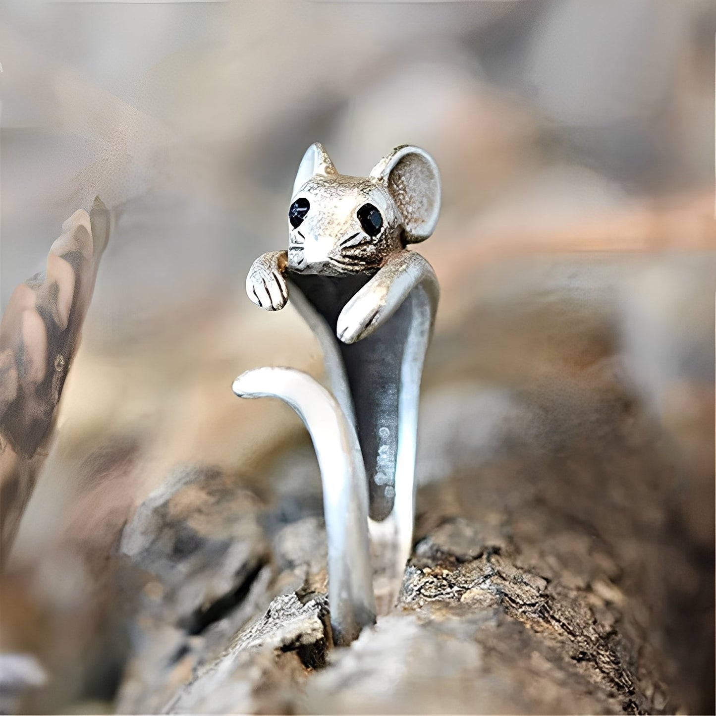 Giselle – Anillo Plata Vintage Ratón