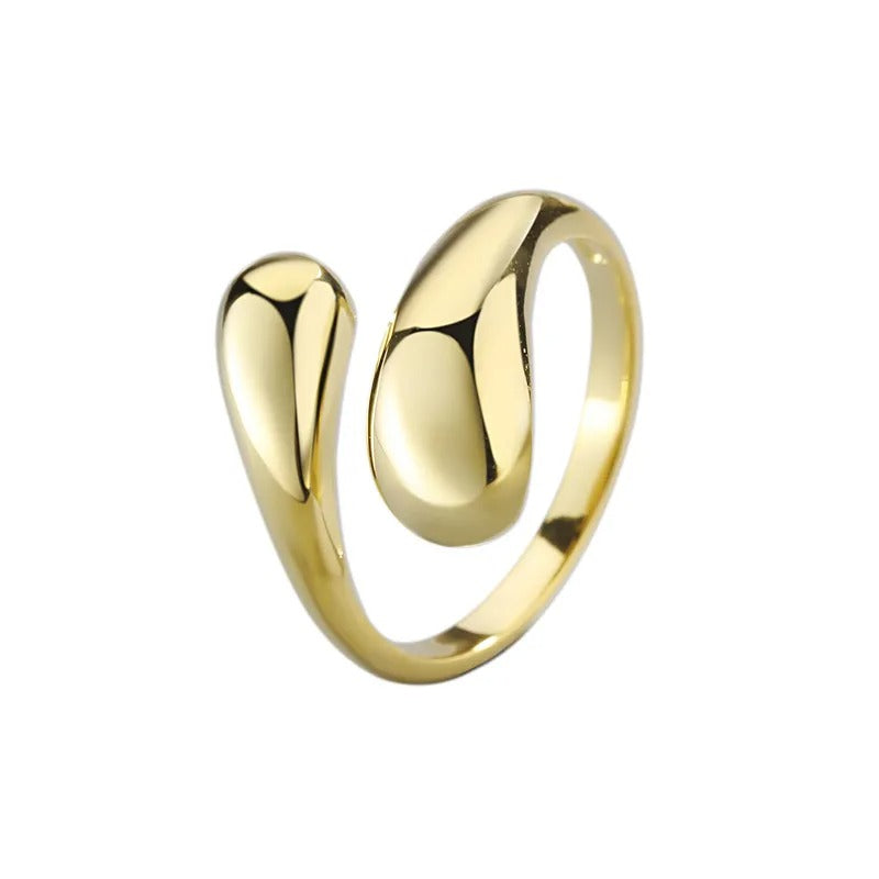 Willow – Anillo Gota Envolvente Dorado