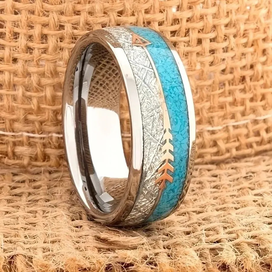 Kamille – Anillo Vintage Esmalte Elegante en Plata