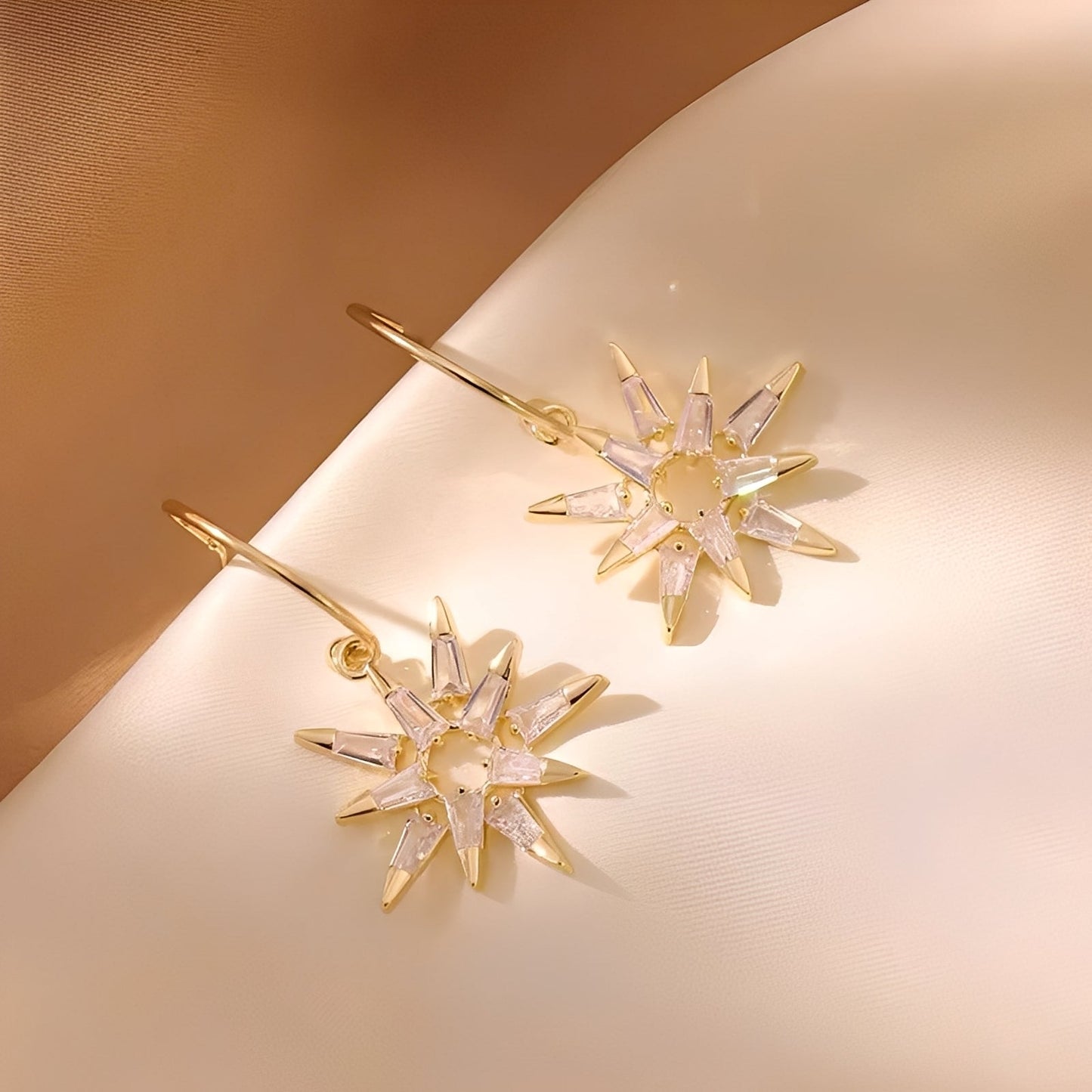 Xienna – Pendientes Estrellas Brillantes en Oro