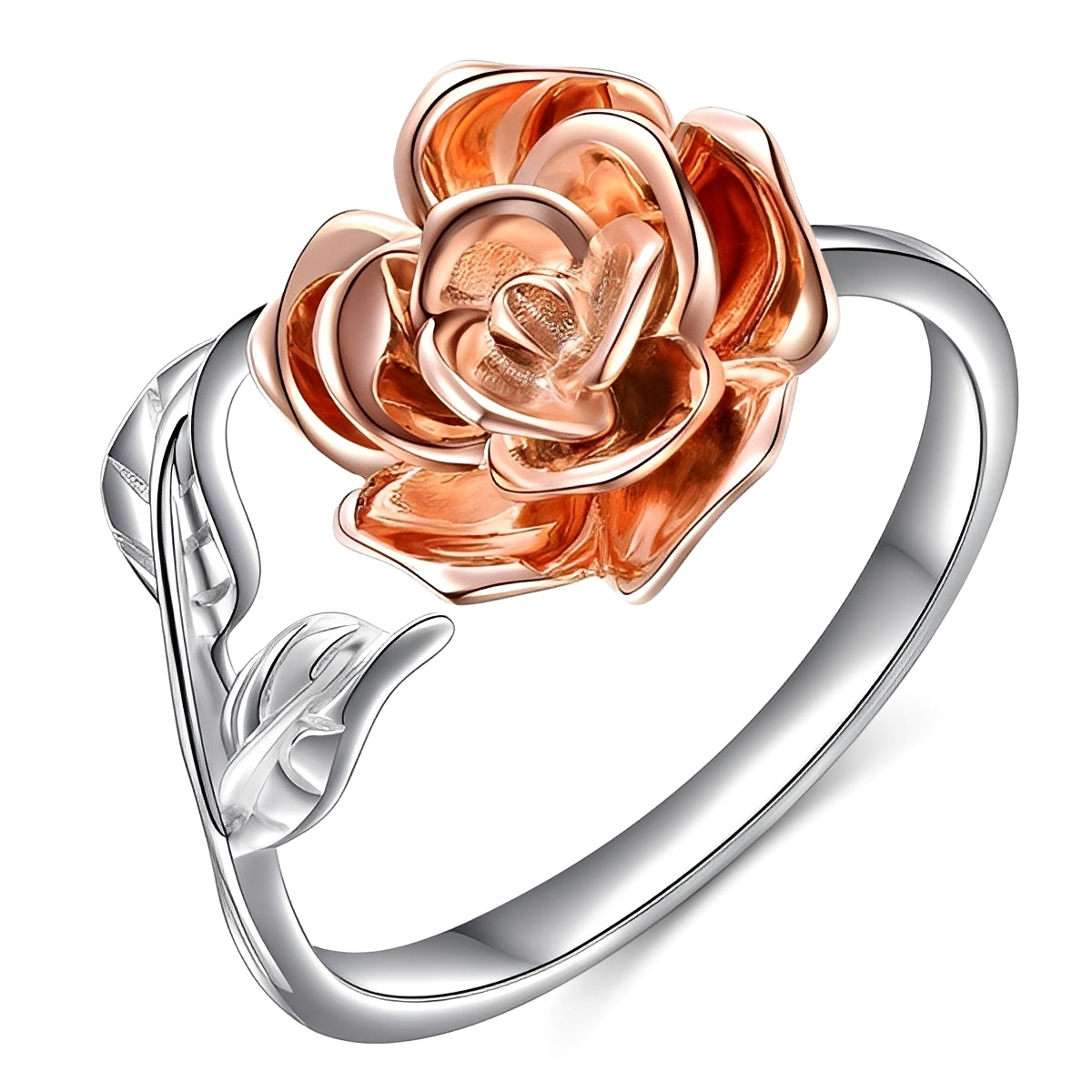 Jennie – Anillo Vintage de Plata con Flor