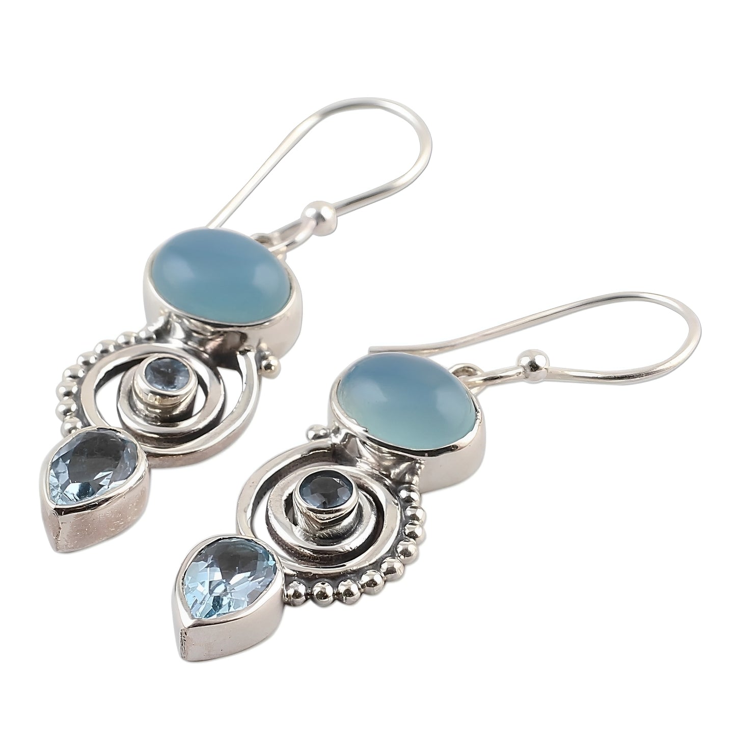 Lunaria – Pendientes Vintage con Piedra Lunar
