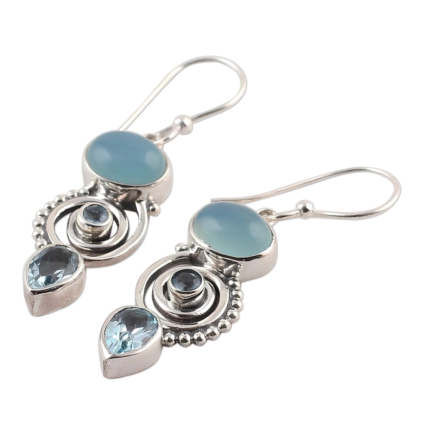 Cassie – Pendientes Vintage con Piedra Luna