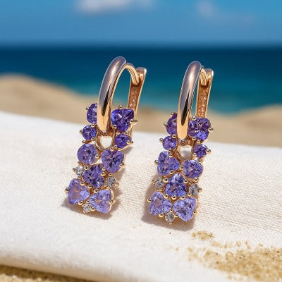 Joshi – Pendientes Elegantes Morado