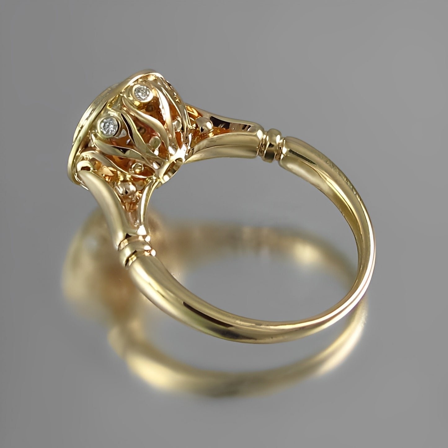 Cleo – Pack de Anillos Vintage Dorados con Circonita