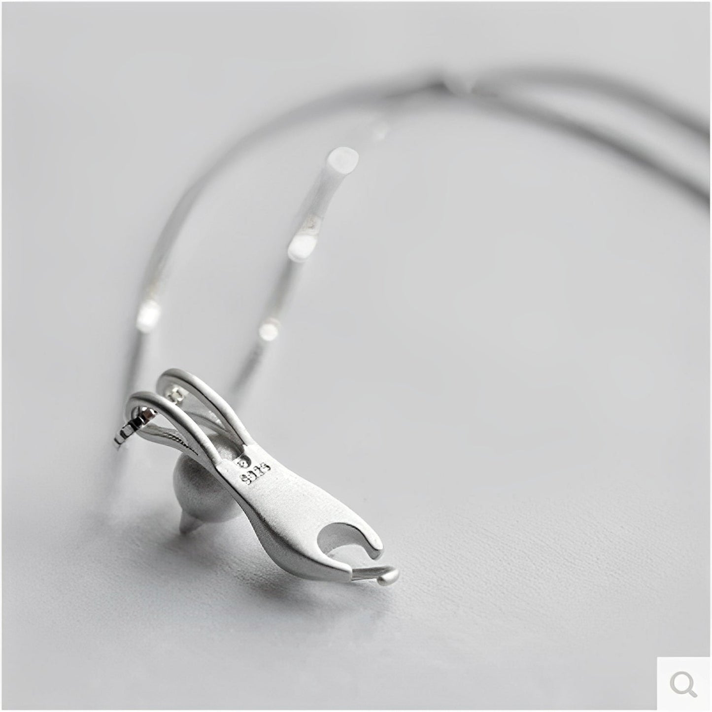 Mina – Collar Gatito Jugador en Plata 925