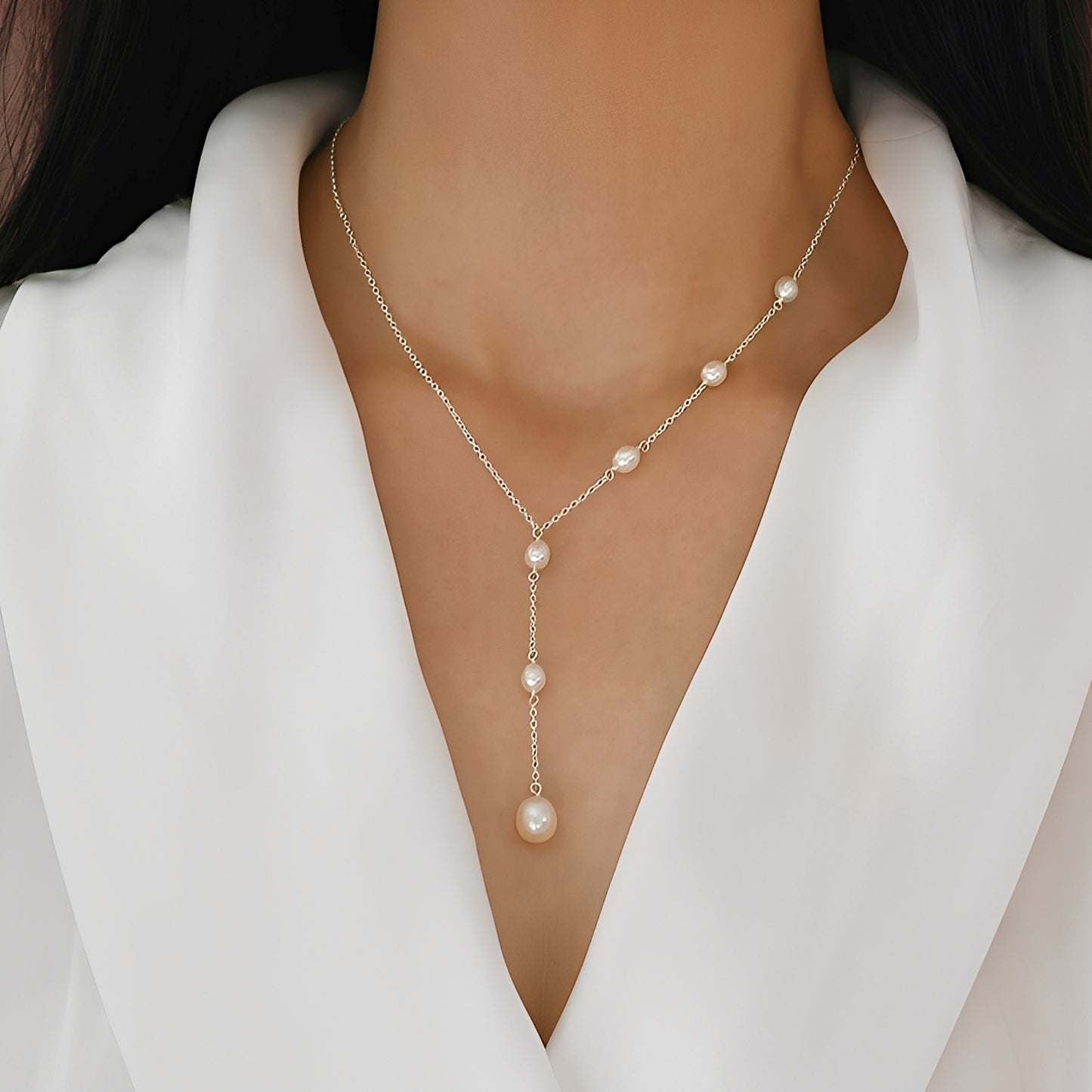 Isabella – Collar Vintage con Colgante de Perla