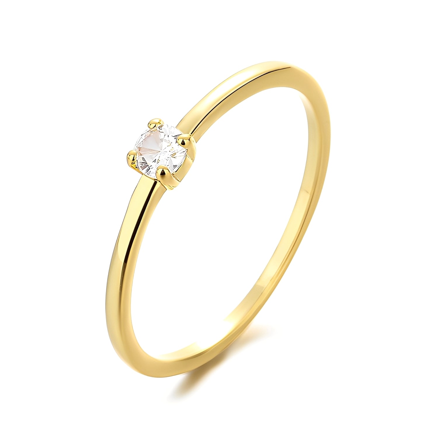 Rowena – Anillo Apilable de Gema de Nacimiento