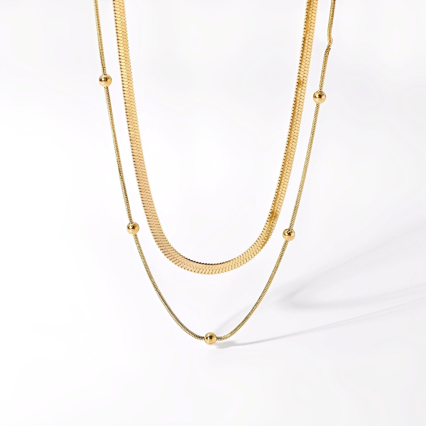 Jane – Collar Doble Fila Tranquilidad