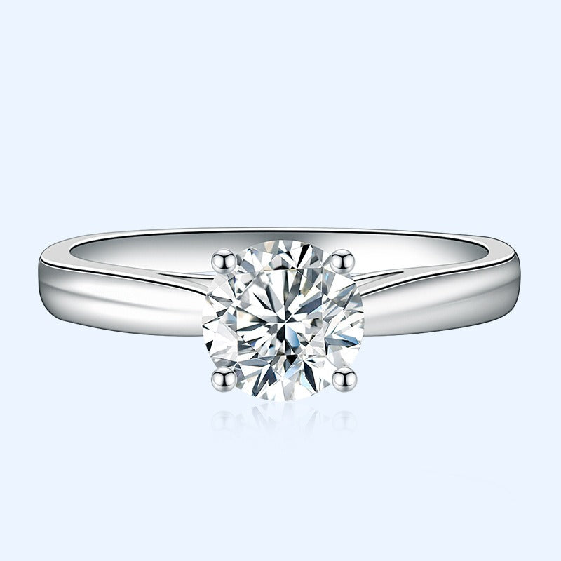 Ashley – Anillo de Boda Elegante con Diamante Simulado