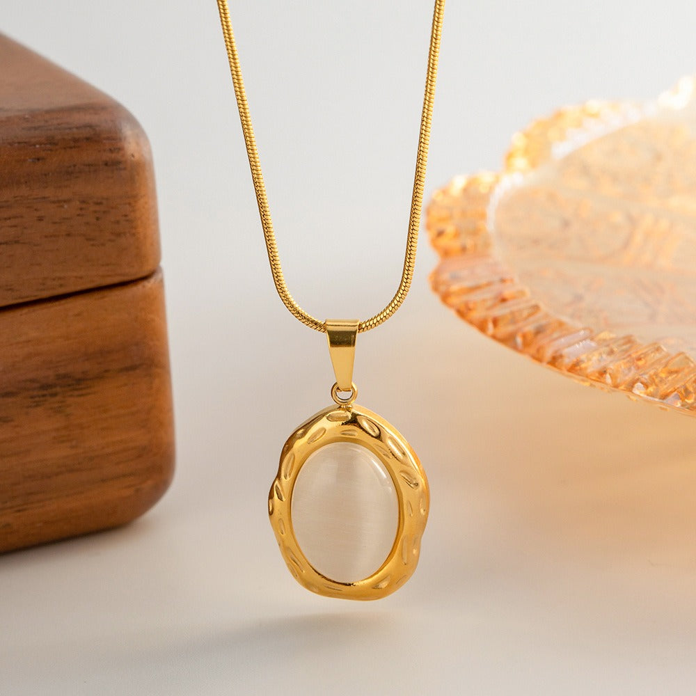 Filomina – Collar Piedra Preciosa Ópalo Dorado