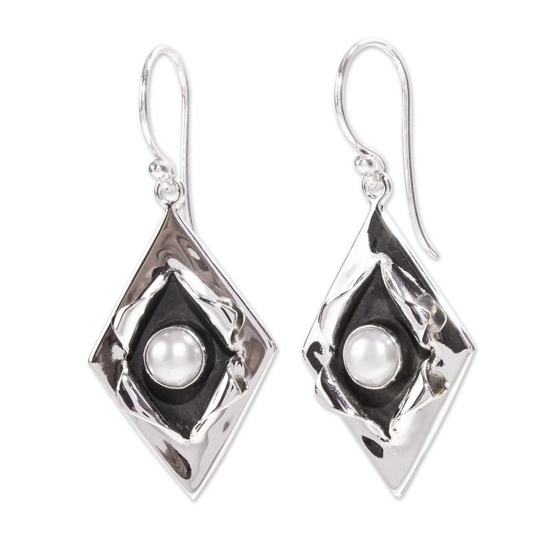Nova – Pendientes Vintage Perlas & Plata Elegante