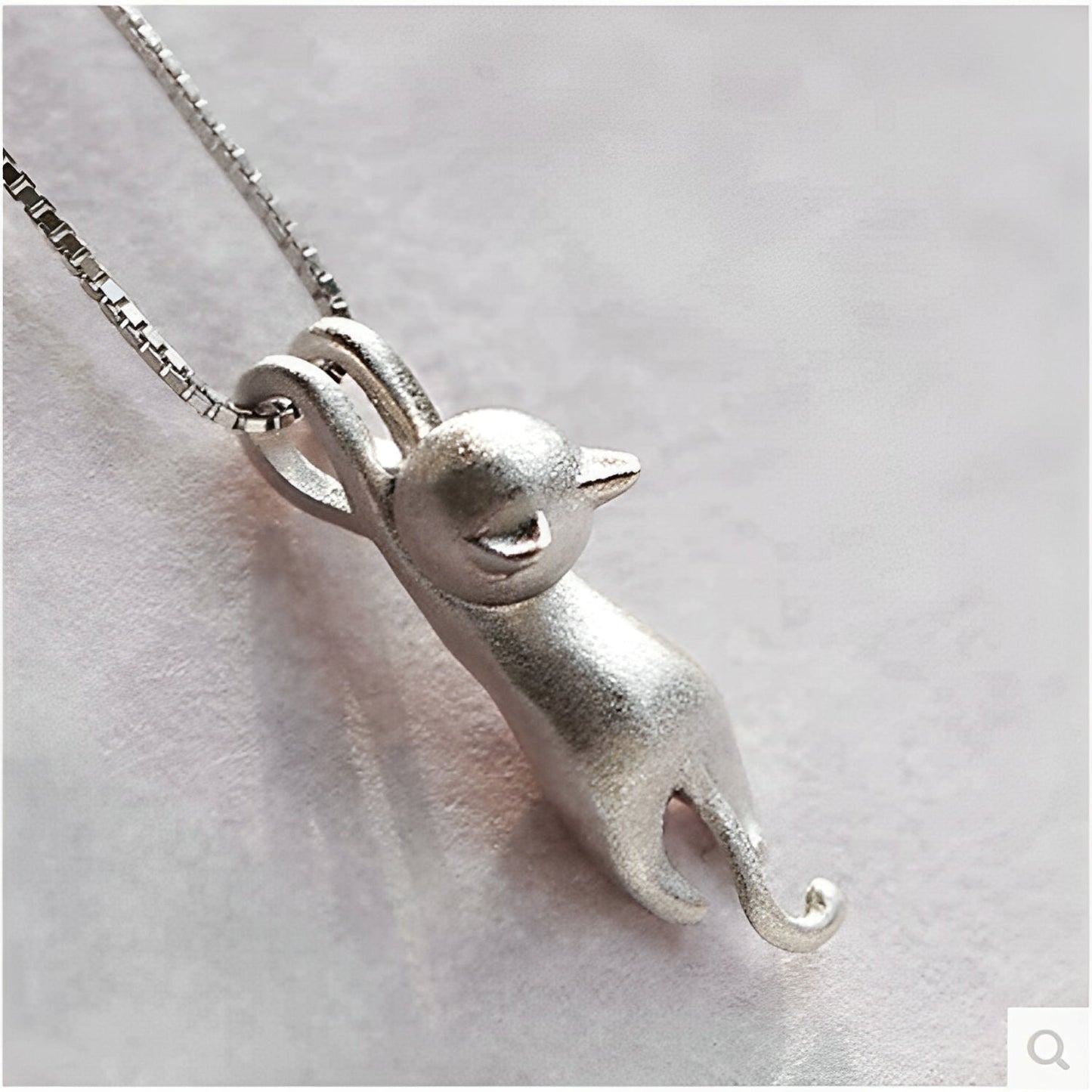 Mina – Collar Gatito Jugador en Plata 925