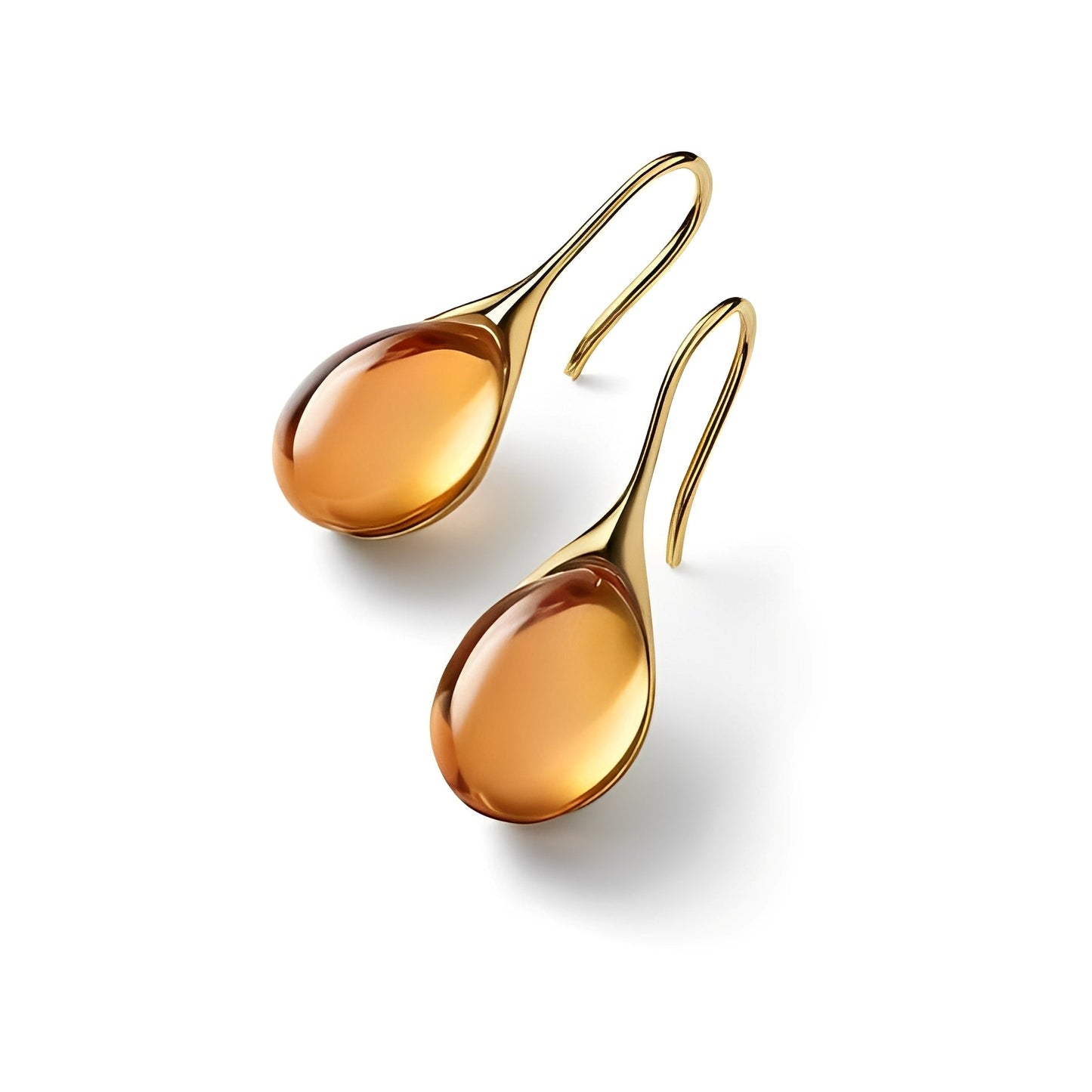 Karen – Pendientes de Cristal Dorado y Plateado