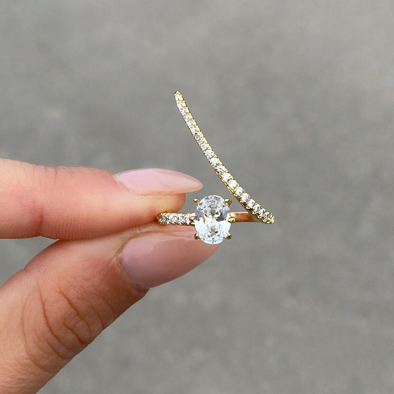 Aimi – Anillo de Boda de Cuatro Garras