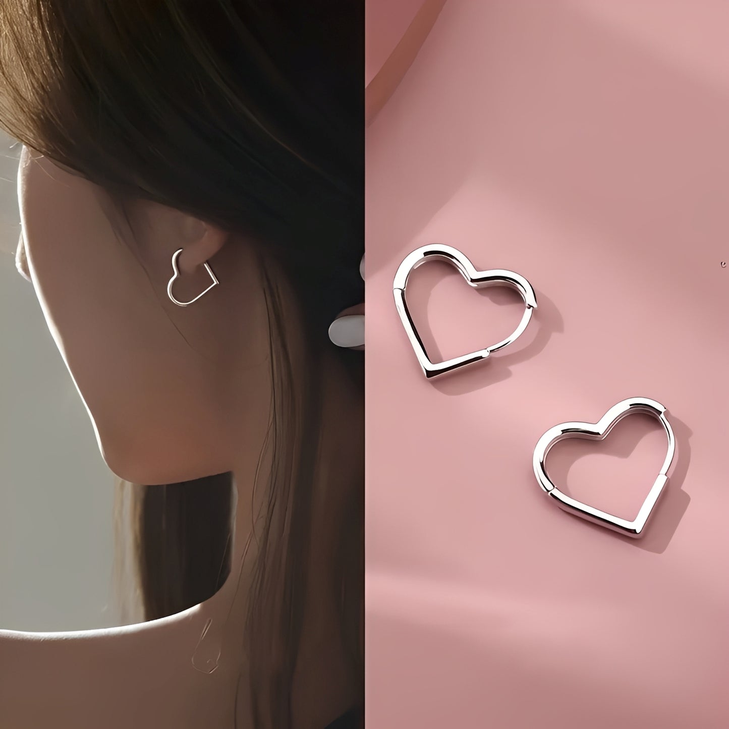 Yeri – Pendientes Corazón Elegantes