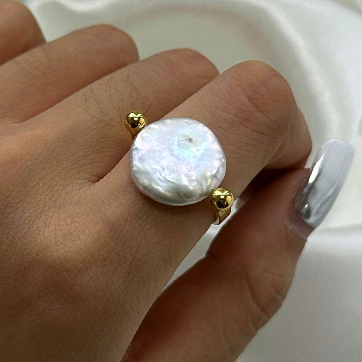 Sabby – Anillo Reversible Perla Barroca