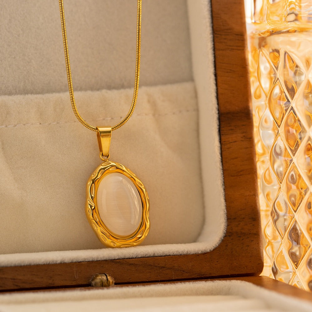 Filomina – Collar Piedra Preciosa Ópalo Dorado