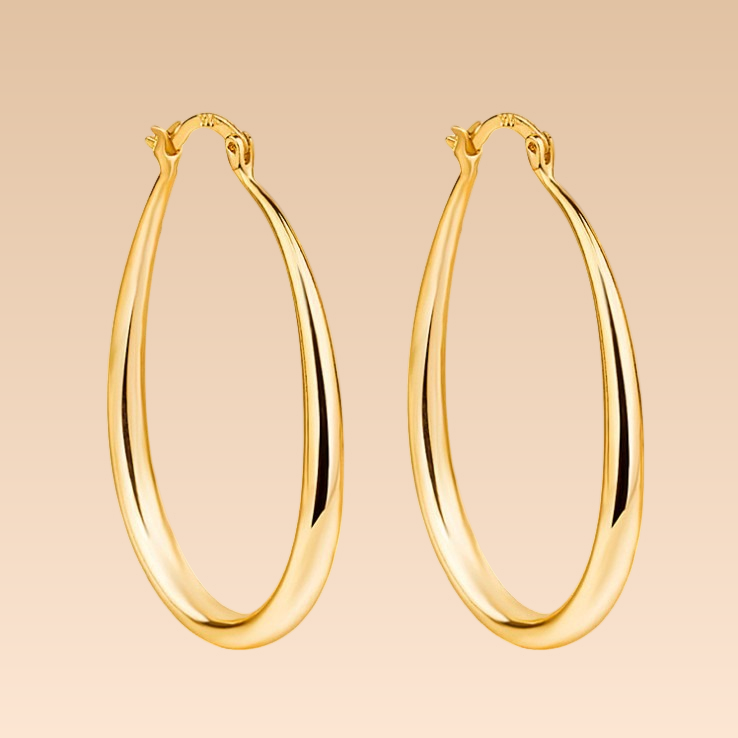 Claire - Aros Dorados de Estilo Vintage