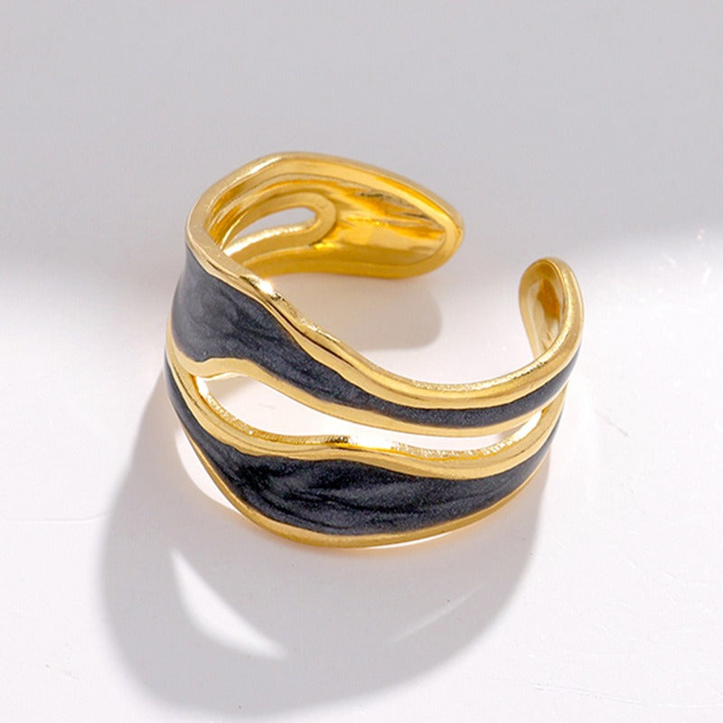 Elina – Anillo Vintage en Oro Blanco Elegante