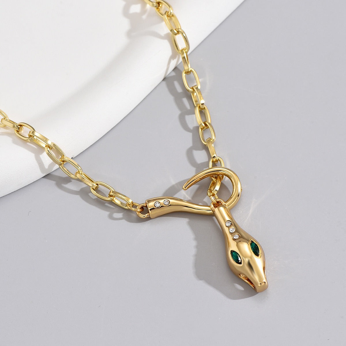 Calista – Collar Serpiente Brillante