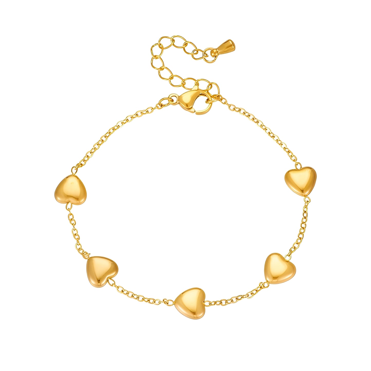 Amara – Pulsera Corazones Delicados Elegante