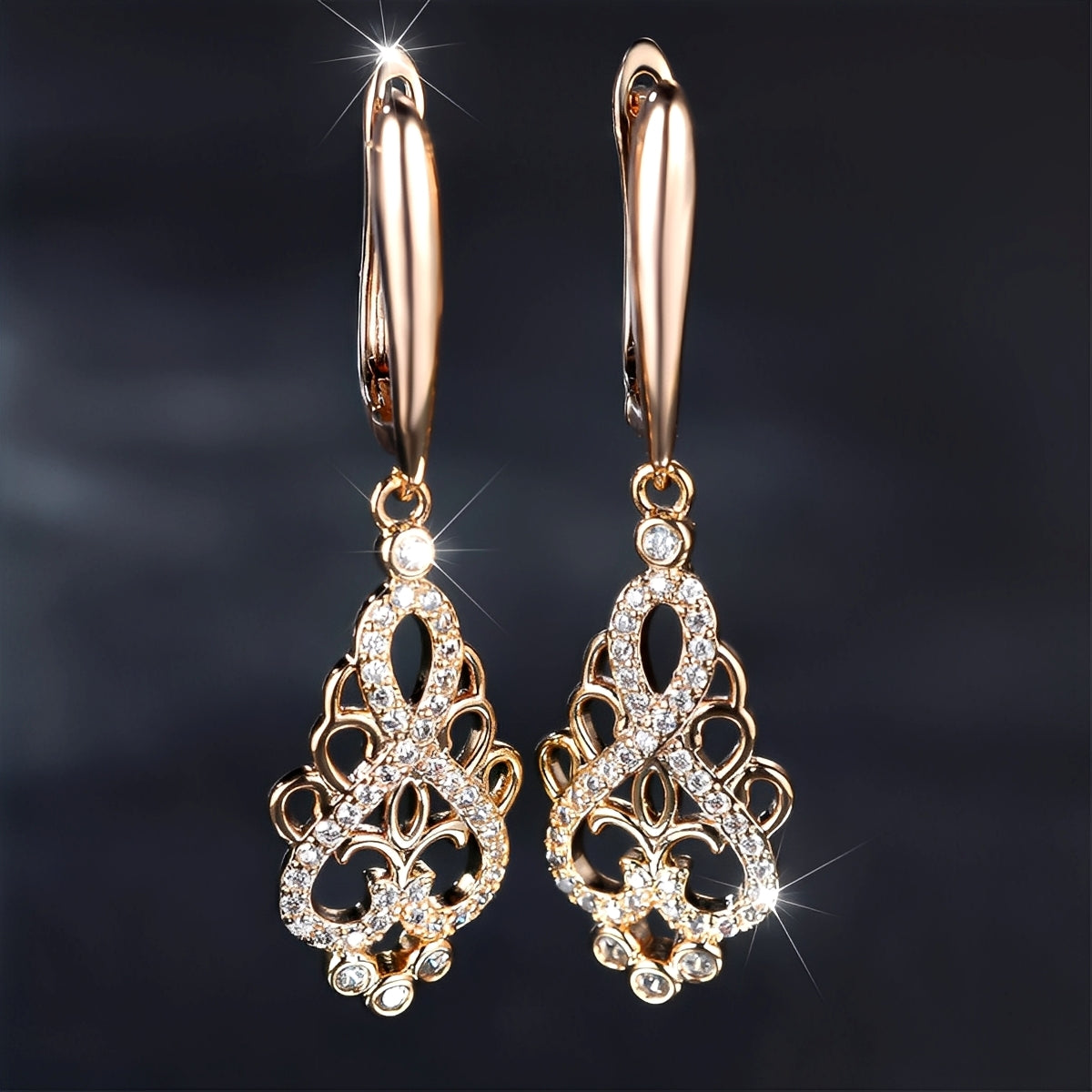Belen – Boucles Elfo Elegantes en Oro