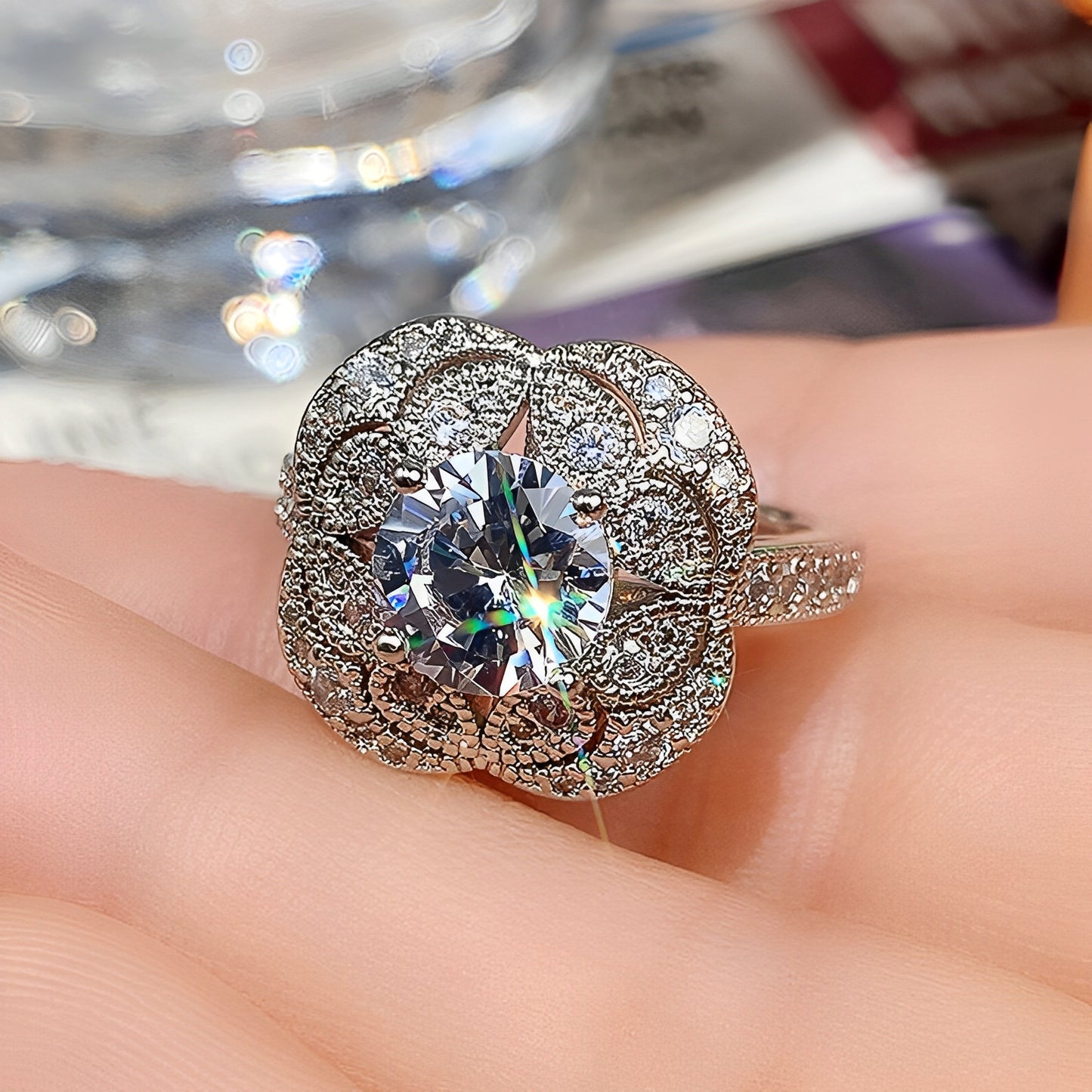 Elva – Anillo Vintage de Plata Brillante
