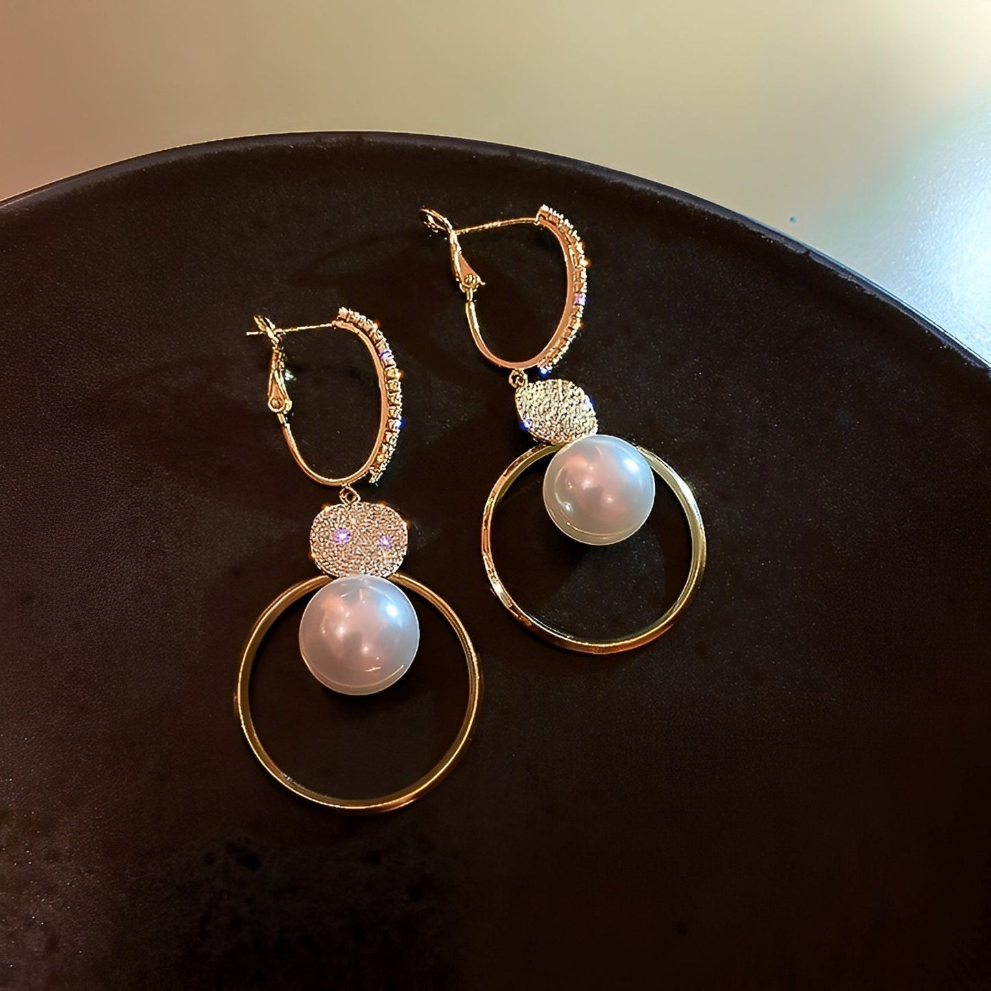 Seraphine – Pendientes Perlas de Cultivo & Circonitas Brillantes