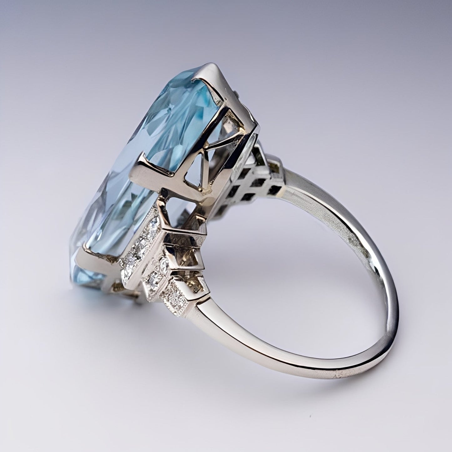 Analisse – Bague Ovale Cristal Azul