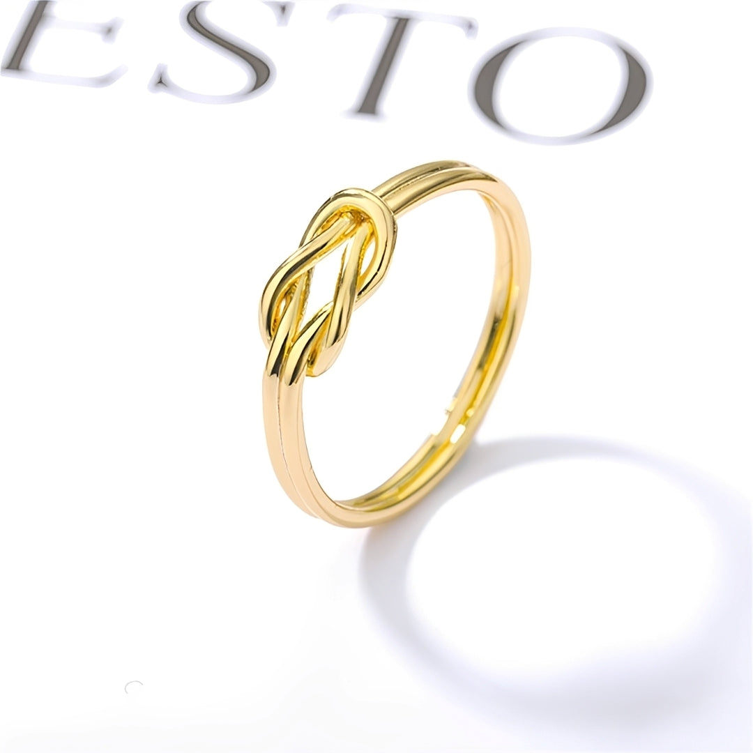 Matilda – Anillo Cruz Entretejida