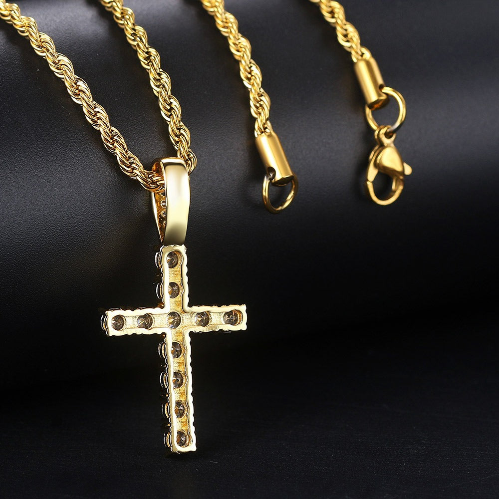 Adriana – Collar de Oro Chapado con Circonita Estilo Chic